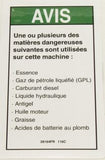 DECAL,NOTICE,HAZARDOUS MAT'LS