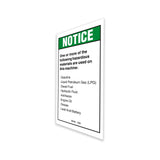 DECAL,NOTICE,HAZARDOUS MAT'LS*