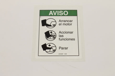 DECAL,NOTICE,FOOTSWITCH OPER