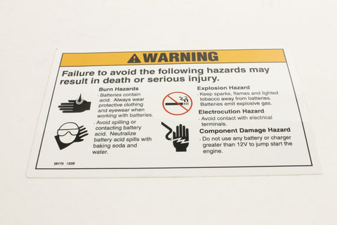 DECAL,DANGER,BATT SAFE BOOM