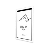 DECAL, POWER TO PLATFORM 230V**