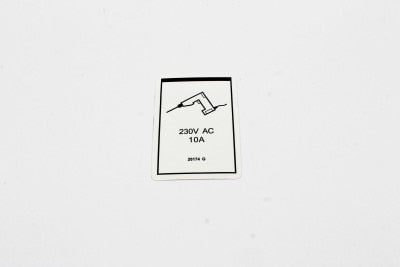 DECAL, POWER TO PLATFORM 230V**
