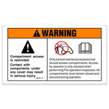DECAL,WARNING-COMPART ACCESS