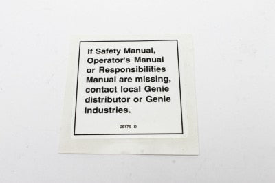 DECAL,LABEL,MANUAL NOT HERE