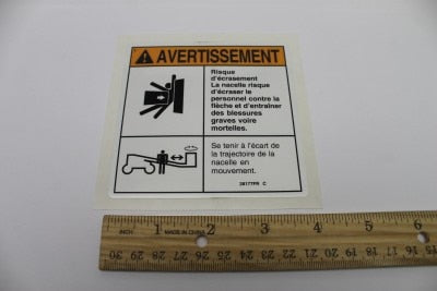 DECAL,WARN,CRUSH HAZARD PLAT