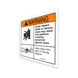 DECAL,WARN,CRUSH HAZARD PLAT