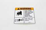 DECAL,WARN,CRUSH HAZARD PLAT