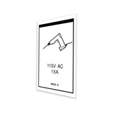 DECAL, POWER TO PLATFORM 115V**