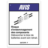 DECAL,BATTERY CABLES