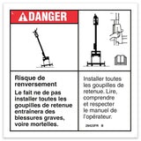 DECAL,DANGER-INSTALL PINS