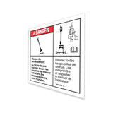 DECAL,DANGER-INSTALL PINS