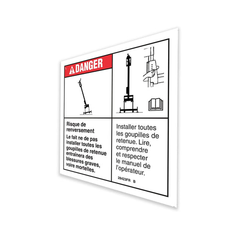 DECAL,DANGER-INSTALL PINS