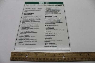 DECAL,NOTICE,PRE-OPER,Z45MP