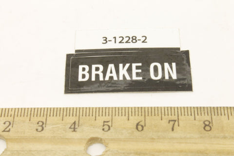 DECAL,BRAKE ON