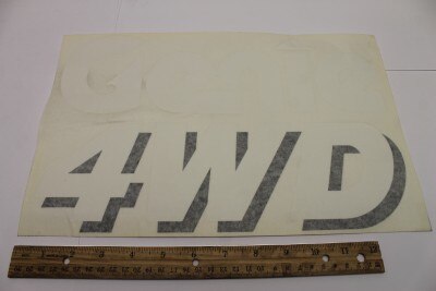 DECAL,GENIE 4 WD, WHITE