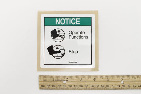 DECAL,NOTICE,FOOT SWITCH