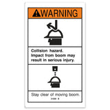 DECAL,WARNING COLLISION HAZARD
