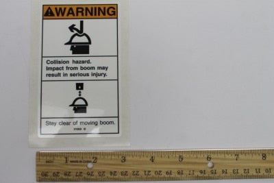 DECAL,WARNING COLLISION HAZARD