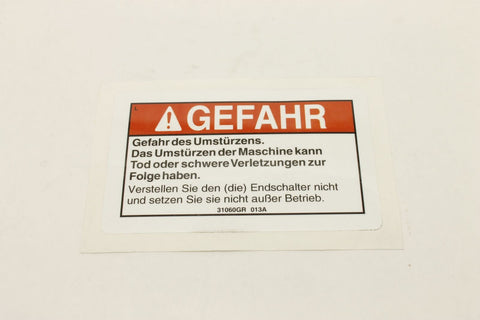 DECAL,DANGER DO NOT ALTER SWTC