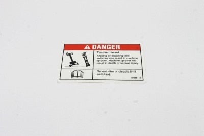 DECAL,DANGER DO NOT ALTER SWTC