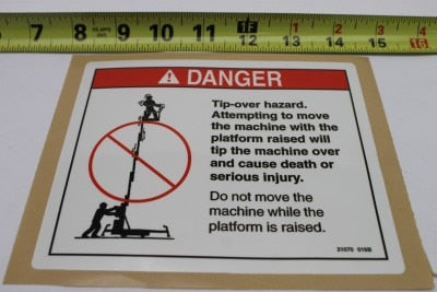 DECAL,DANGER,TIP-OVER HAZARD