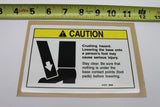 DECAL,CAUTION,CRUSHING HAZARD