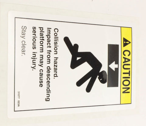 DECAL,CAUTION,COLLISION HAZARD