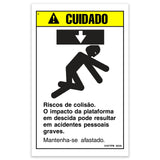 DECAL, CAUTION, COLLISION HAZARD