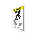 DECAL, CAUTION, COLLISION HAZARD