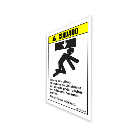 DECAL, CAUTION, COLLISION HAZARD