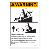 DECAL,WARNING,COLLISION HAZARD
