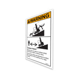 DECAL,WARNING,COLLISION HAZARD