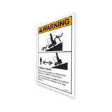 DECAL,WARNING,COLLISION HAZARD