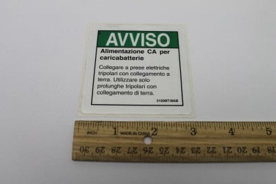 DECAL,NOTICE,AC POWER SUPPLY