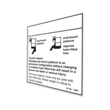 DECAL,DANGER,NO END MOUNT
