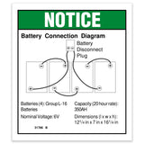 DECAL,NOTICE,BATT CONNECTION