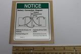 DECAL,NOTICE,BATT CONNECTION