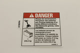 DECAL,DANGER,TIP-OVER BATTERY