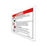 DECAL,DANGER,BATTERY SAFETY,FRENCH