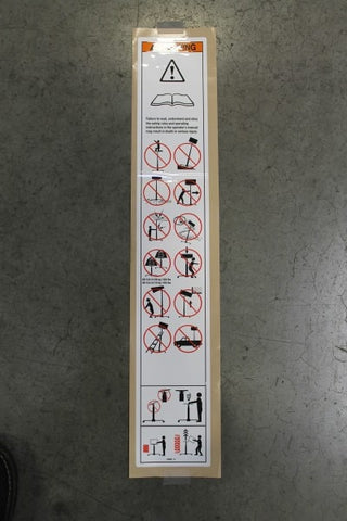 DECAL,SAFETY,HOIST SUPER