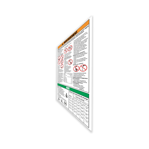 DECAL,OPERATING INSTRUCT. SL2