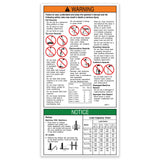 DECAL,OPERATING INSTRUCT. SLA