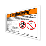 DECAL,WARNING BOOM SAFETY