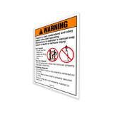 DECAL,WARNING FLAT FORK SAFETY