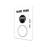 DECAL,OPTION GLOW PLUGS***