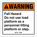 DECAL,WARNING,FALL HAZARD