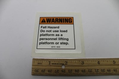 DECAL,WARNING,FALL HAZARD
