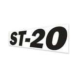 DECAL,MODEL HEIGHT ST20