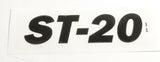 DECAL,MODEL HEIGHT ST20