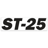 DECAL,MODEL HEIGHT,ST25